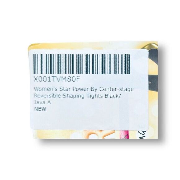 Star Power by Spanx Tights Size A Black Reversible Shaping Hosiery Center Stage - Picture 5 of 8